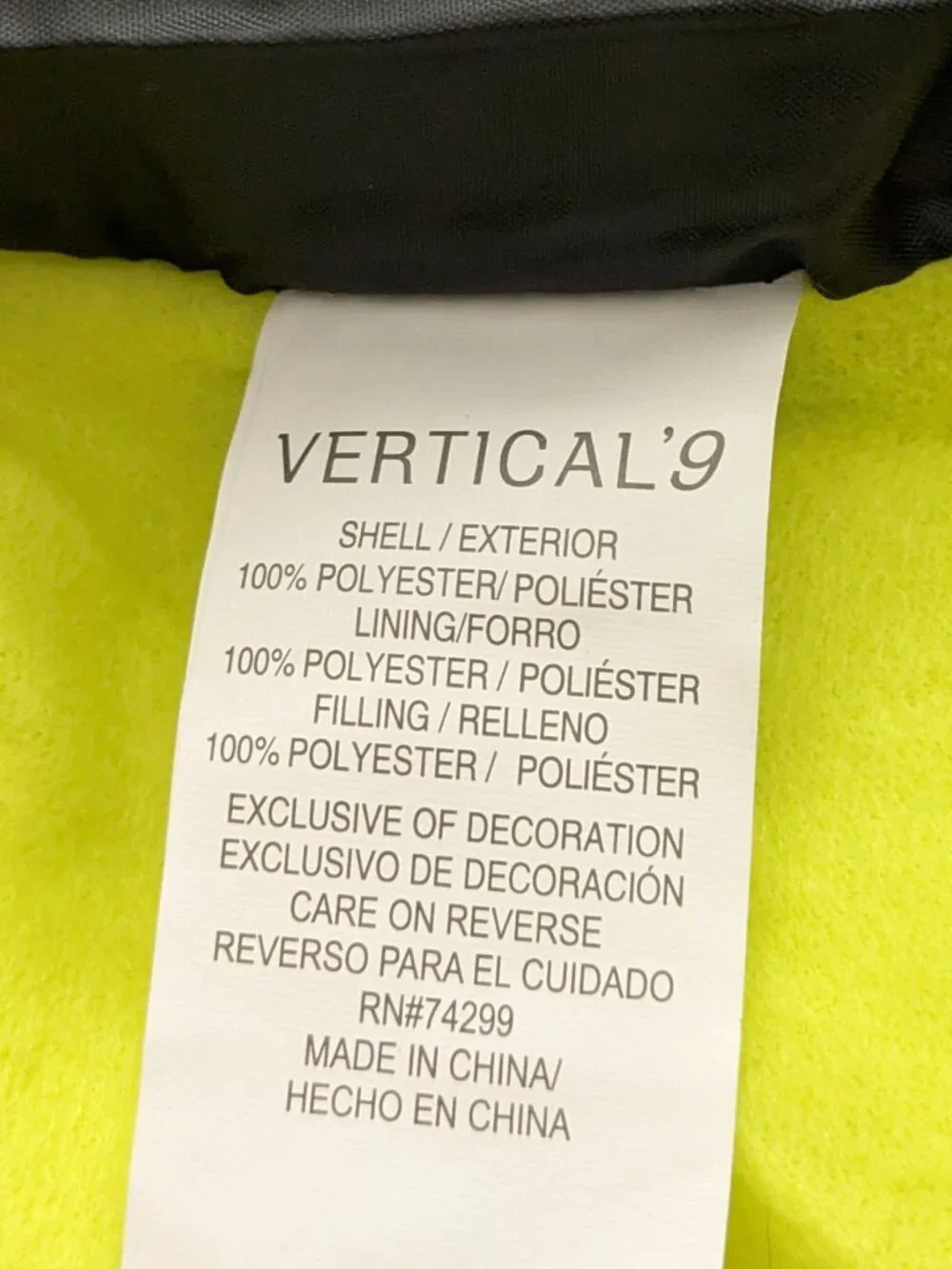 Vertical'9 Toddler Boys Gray & Green Puffer Jacket Hooded Coat 4T NWT